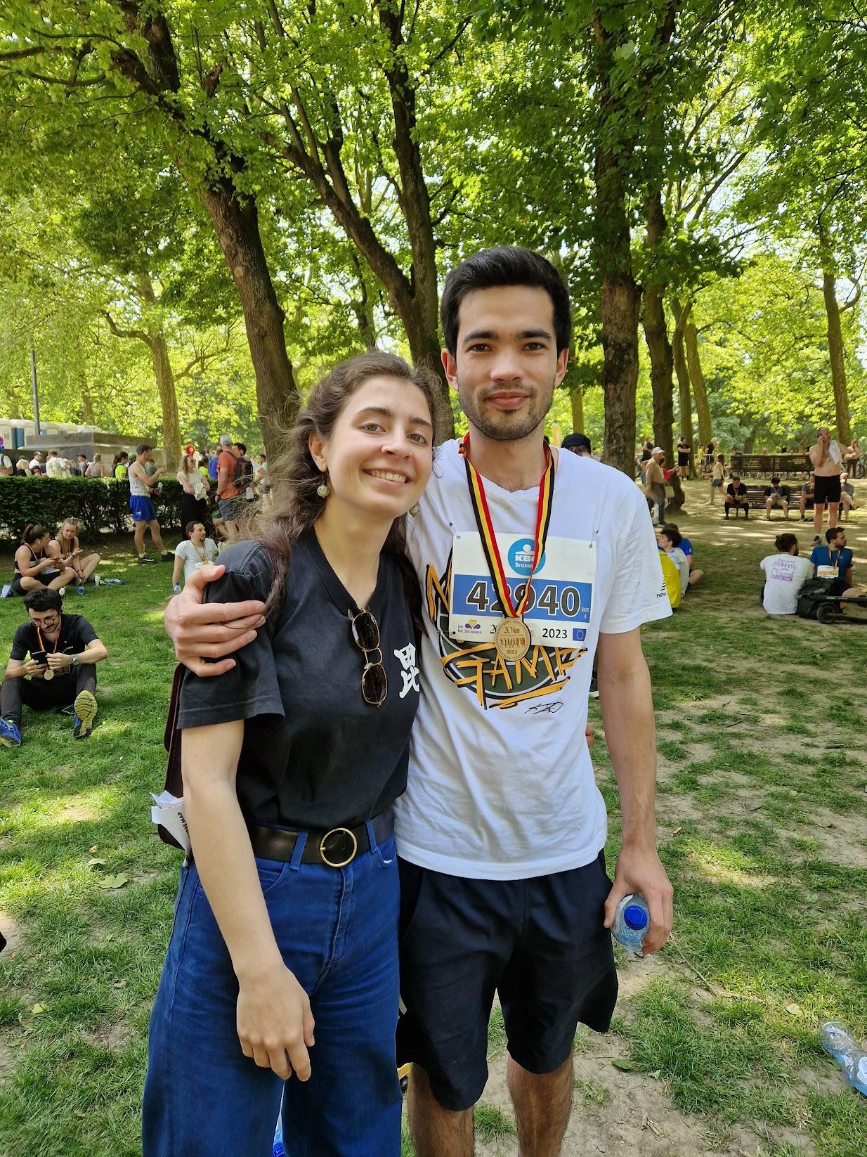 Running miles in BXL