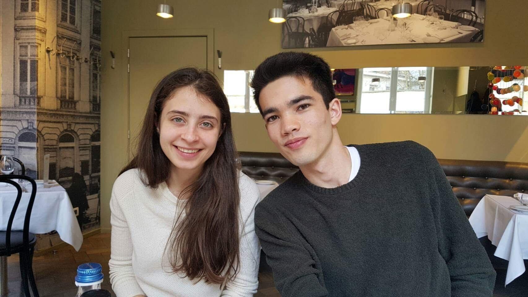 Lunching with parents